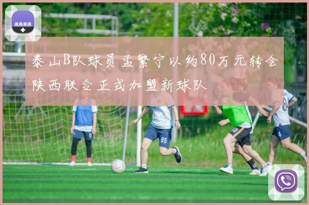 泰山B队球员孟繁宁以约80万元转会陕西联合正式加盟新球队