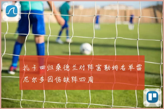 扎卡回归桑德兰对阵富勒姆名单雷尼尔多因伤缺阵四周